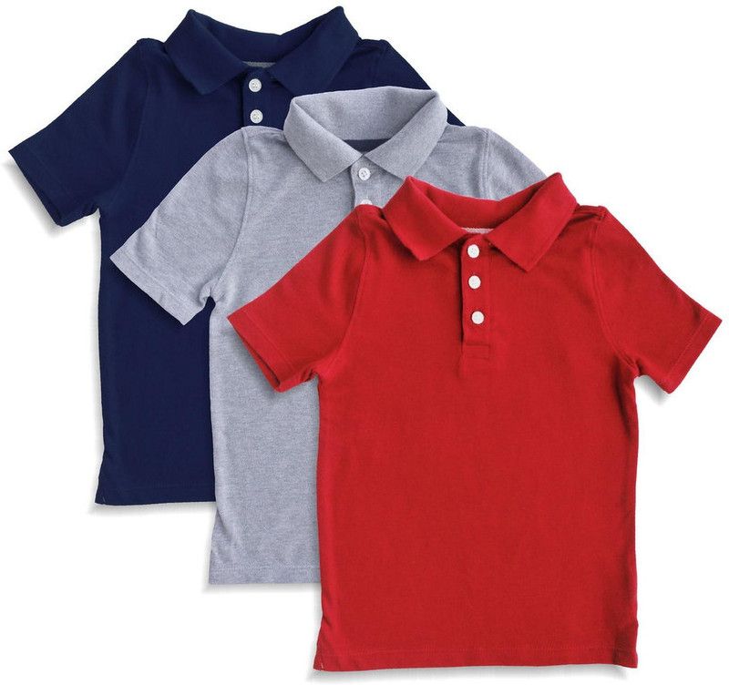 Boys Solid Cotton Blend T Shirt  (Multicolor, Pack of 3)