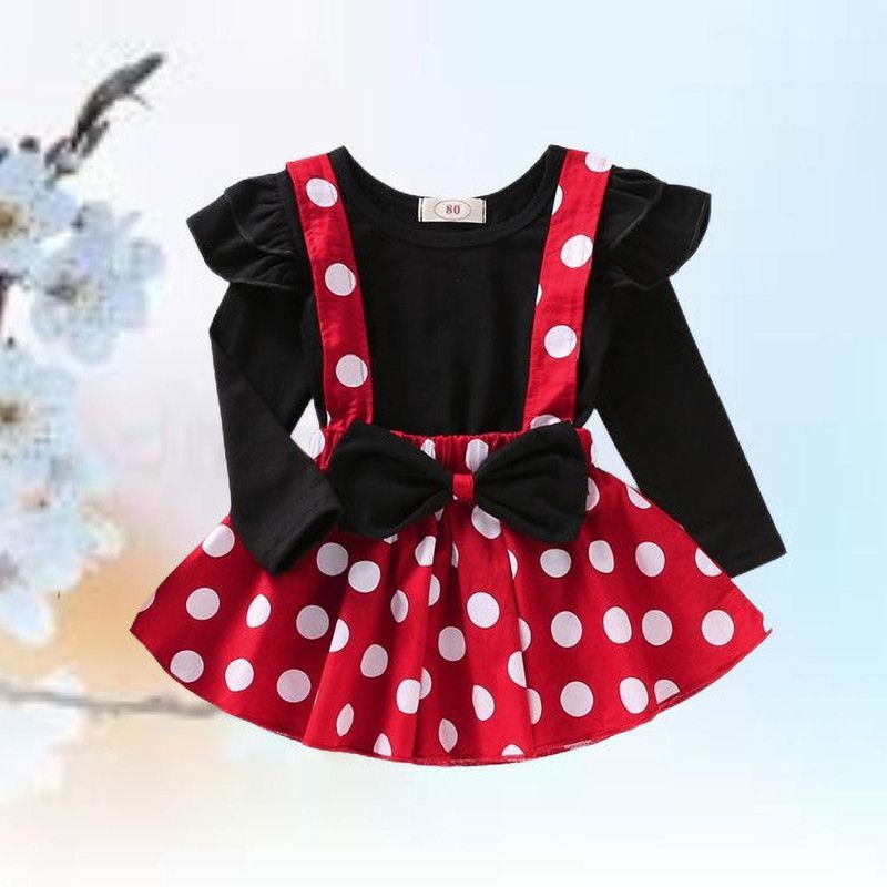 Baby Girls Disney Princess Party(Festive) T-shirt Skirt  (Black)