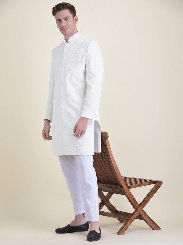 DEYANN Self Design Sherwani