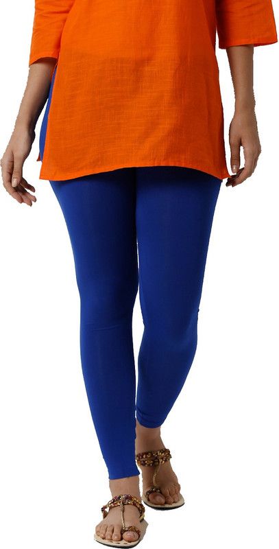 T CCandy Ankle Length Ethnic Wear Legging  (Blue, Solid)
