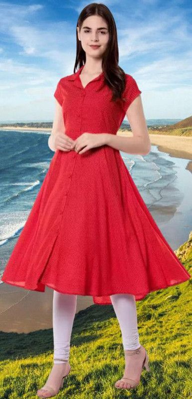 Applique Silk Blend Stitched Flared/A-line Gown  (Red)
