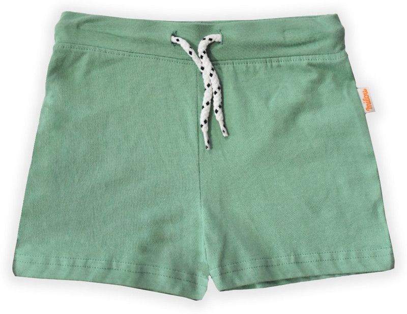 Short For Baby Girls Casual Solid Cotton Blend  (Light Green, Pack of 1)