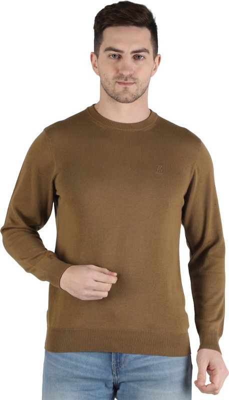 Men Solid Round Neck Multicolor Sweater