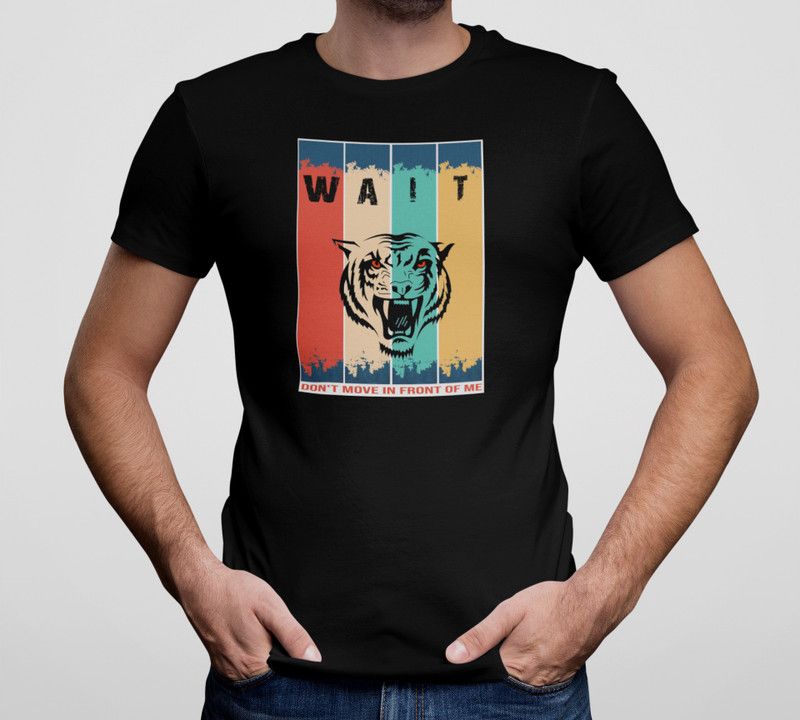 Aditya Men Printed Round Neck Reversible Cotton Blend Black T-Shirt