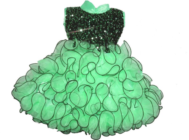 Baby Girls Midi/Knee Length Festive/Wedding Dress  (Light Green, Sleeveless)