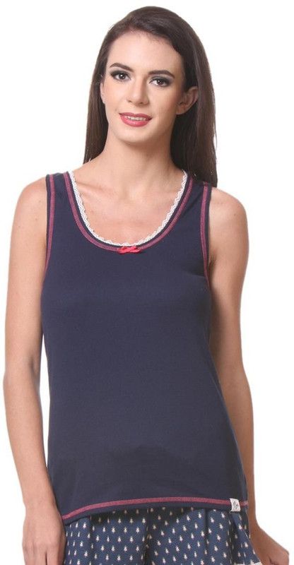 Women Dark Blue Tank Top/Vest