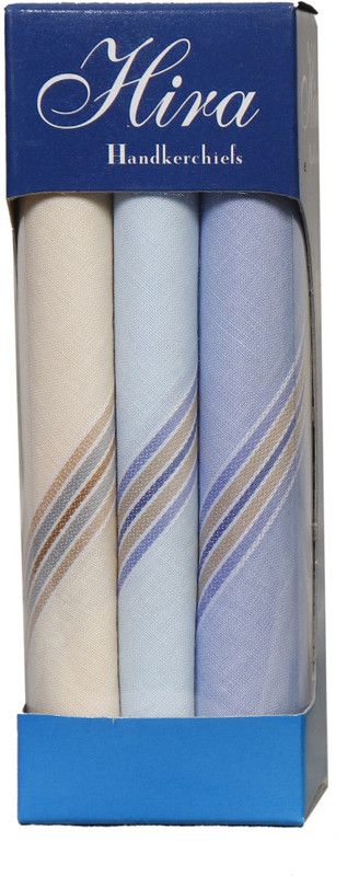 3 Piece Men's Handkerchief Set - Multicolor, Print & Pattern May Slightly Vary [