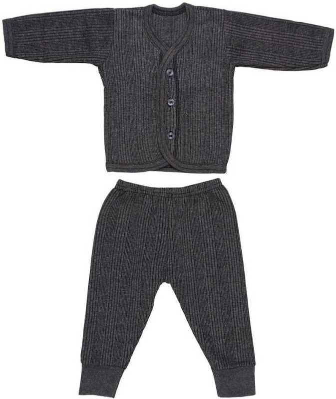 Top - Pyjama Set Thermal For Baby Boys & Baby Girls  (Grey, Pack of 2)
