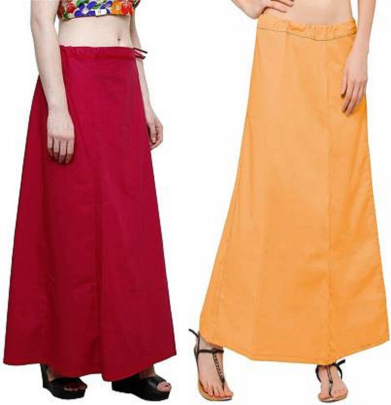 Gugaliya RANI-GOLDEN YELLOW Pure Cotton Petticoat  (Medium)