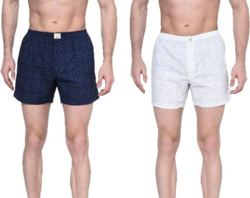 Pack of 2 Geometric Print Men Boxer