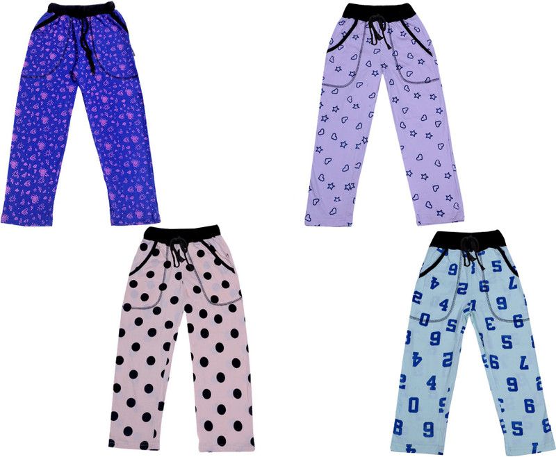 Track Pant For Boys & Girls  (Multicolor, Pack of 4)