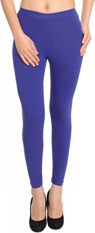 YIGIT Ankle Length Western Wear Legging  (Blue, Solid)