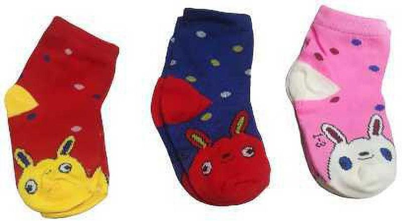 Baby Boys & Baby Girls Printed Ankle Length  (Pack of 3)