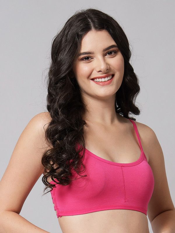 Pack of 3 Women Cage Bra Heavily Padded Bra  (Pink)