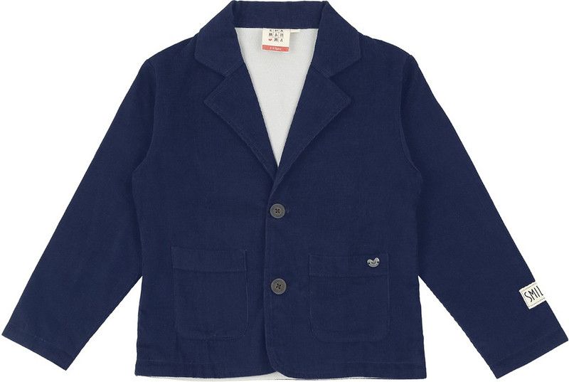 Knit Lining Boys Solid Casual Jacket