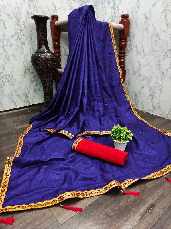 Fashion Pure Silk, Art Silk Saree  (Blue)