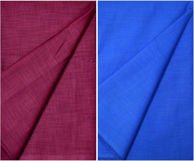 Unstitched Cotton Blend Kurta Fabric Solid