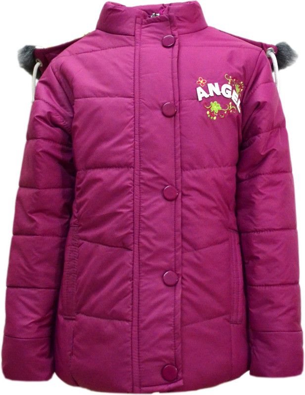 Girls Winter Wear Jacket Girls Embroidered Quilted Jacket