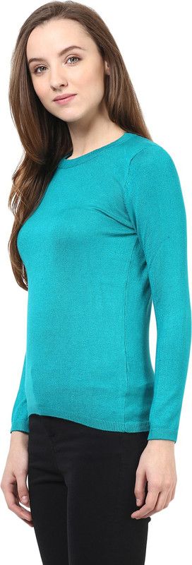 RARE Round Neck Solid Women Pullover