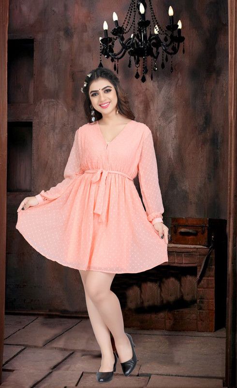 Women Solid Polyester Cape Top Kurta  (Pink)