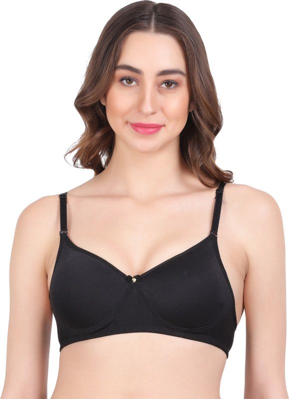 Push Up Lightly Padded Bra Women Push-up Lightly Padded Bra  (Black)
