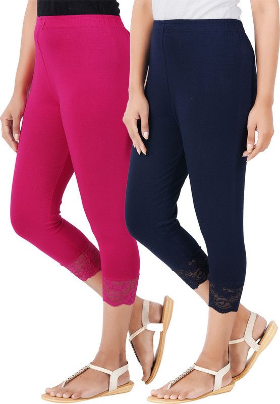 Capri Leggings Women Pink, Black Capri