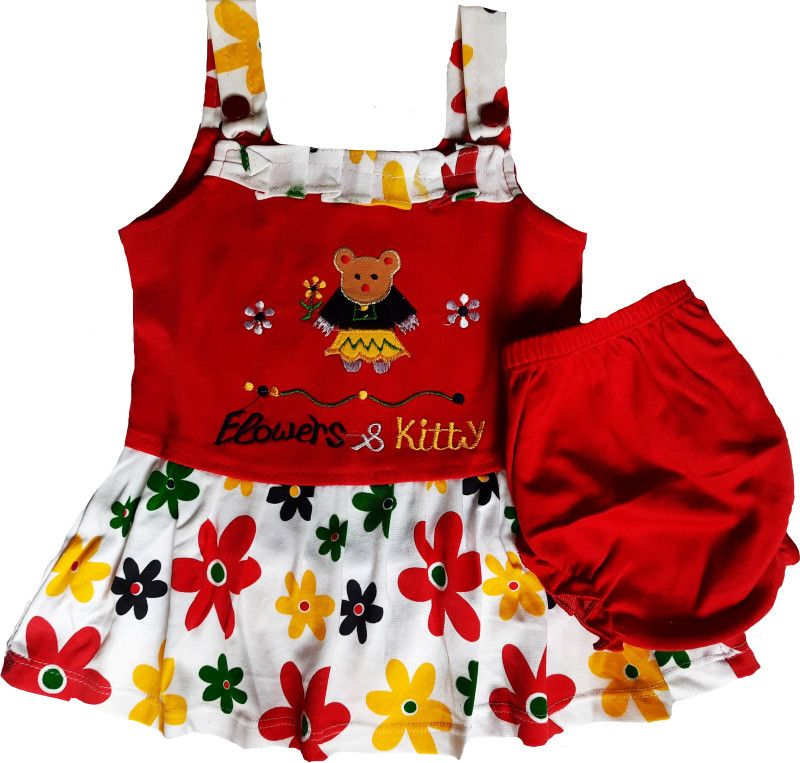 Baby Girls Casual Dress Pant  (Red)