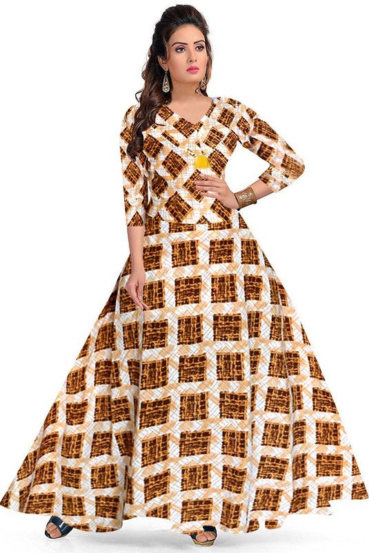 Anarkali Gown  (Multicolor)