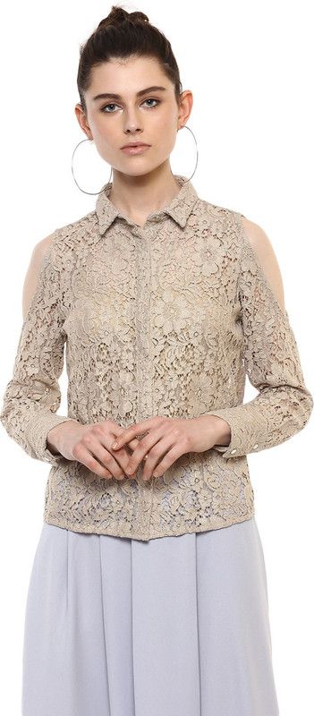 Casual Regular Sleeves Floral Print Women Brown Top