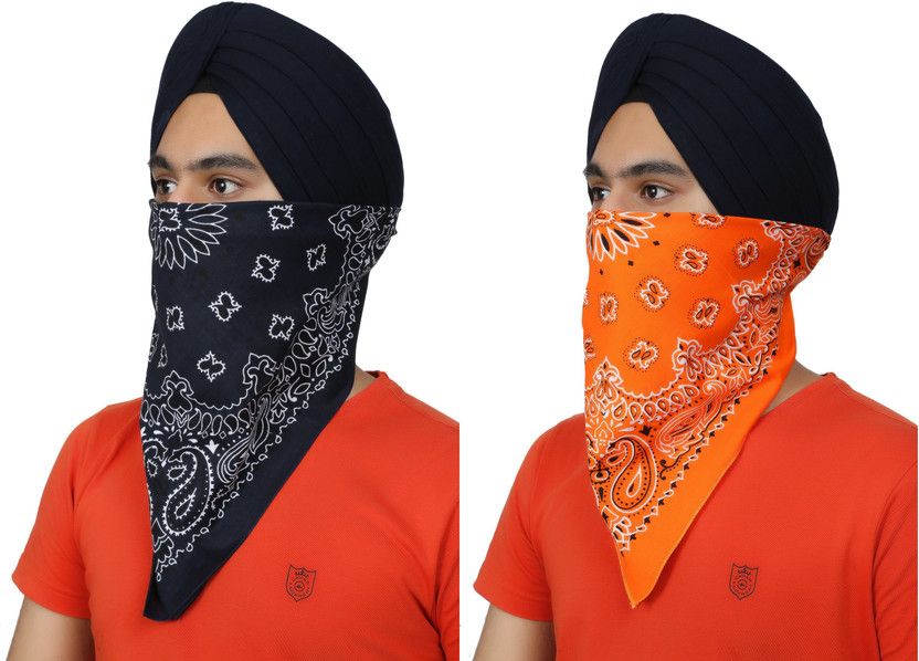 Men Printed Bandana  (Pack of 2)