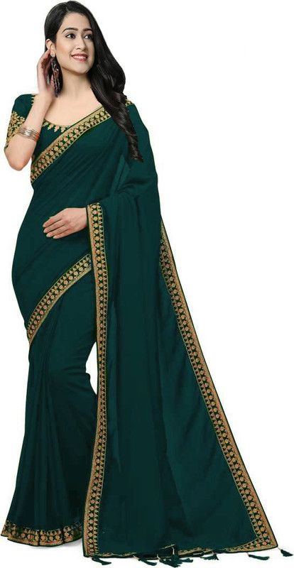 Solid/Plain Bollywood Pure Silk Saree  (Beige)