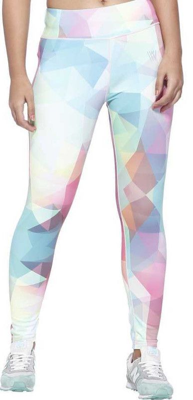 Ankle Length Western Wear Legging  (White, Graphic Print)
