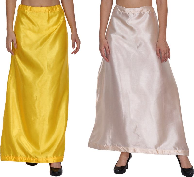 WO AI NI PT02-PT18-Lemon-Silver Satin Blend Petticoat  (Free)