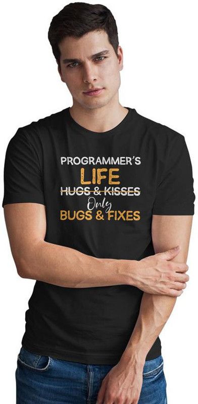Select From Girls Between 18 and 24 | Programmer T Shirt | Coding T Shirt for Coders | Developer T Shirt | | Geek T-Shirt | Programming T- Shirt | Coder T-Shirt | Software T-Shirt Men Printed Round Neck Pure Cotton Black T-Shirt