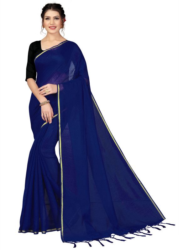 Solid/Plain, Self Design, Printed Mysore Art Silk Saree  (Light Blue)