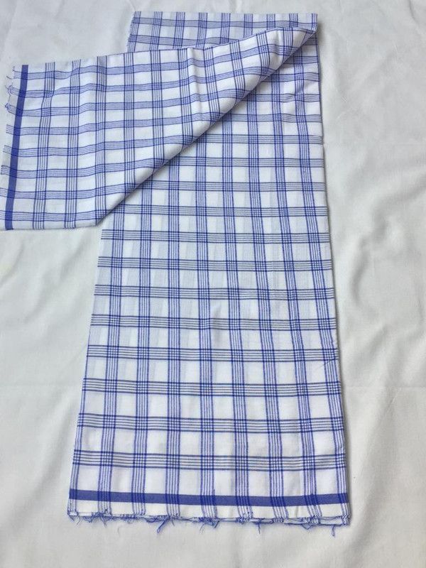 Queensider Checkered Blue, White Lungi