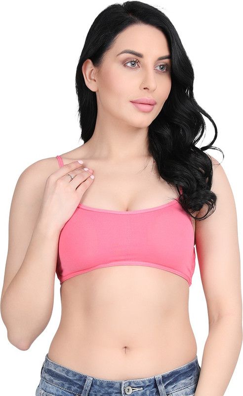 Pack of 4 Women Sports Lightly Padded Bra  (Pink)