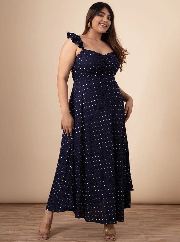 Women Self Design Viscose Rayon Flared Kurta  (Dark Blue, White)