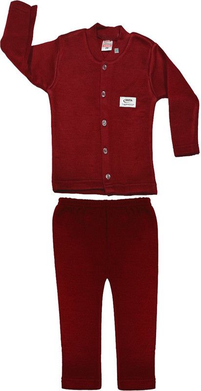 Top - Pyjama Set Thermal For Boys & Girls  (Red, Pack of 1)