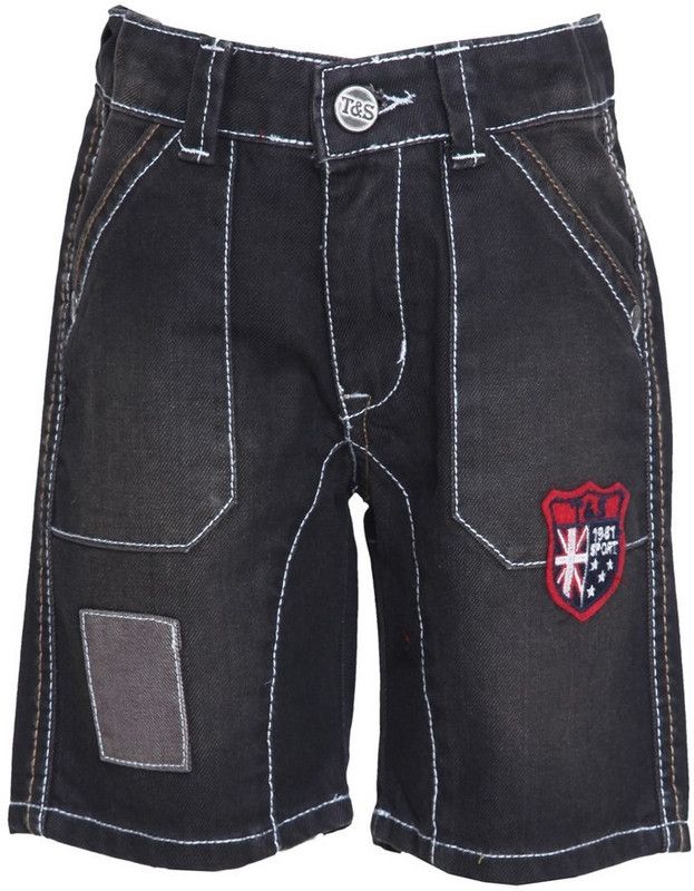 Short For Boys Cotton Linen Blend, Nylon Blend  (Black, Pack of 1)