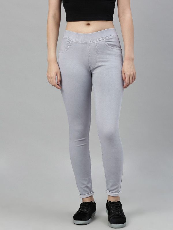 ADBUCKS Grey Jegging  (Solid)