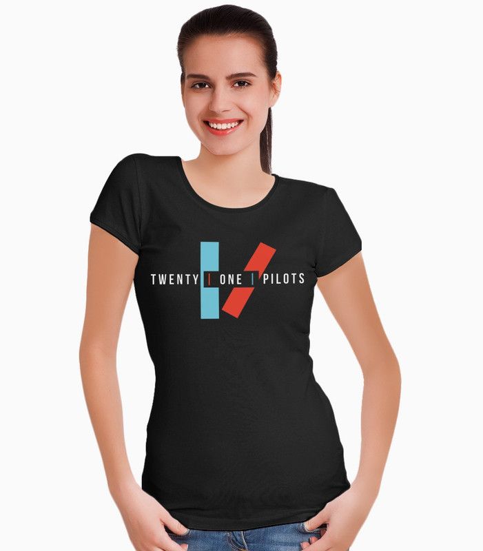 Women Printed, Typography Round Neck Cotton Blend Black T-Shirt