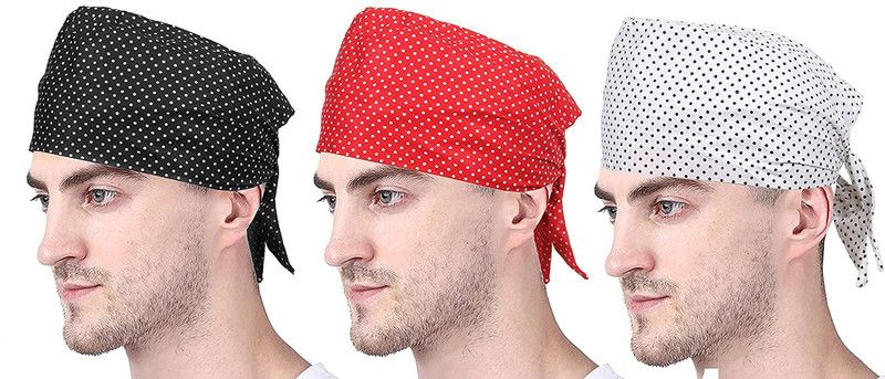 Printed Skull Cap  (Pack of 3)