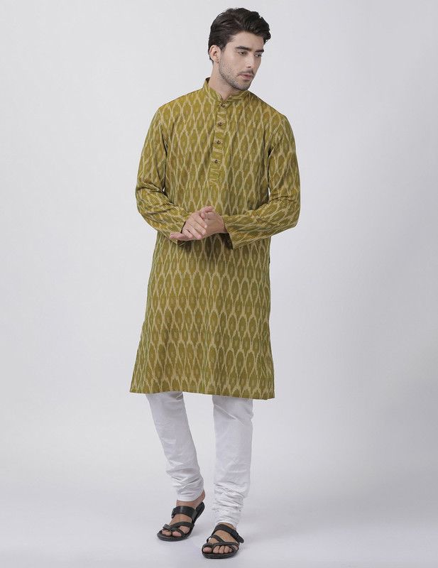 Men Kurta and Churidar Set Pure Cotton