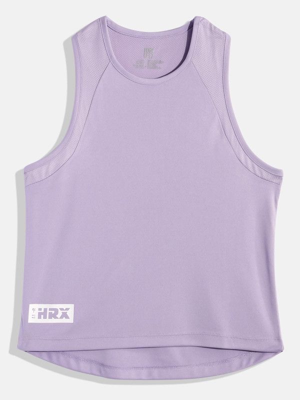Girls Solid Polyester T Shirt  (Purple, Pack of 1)