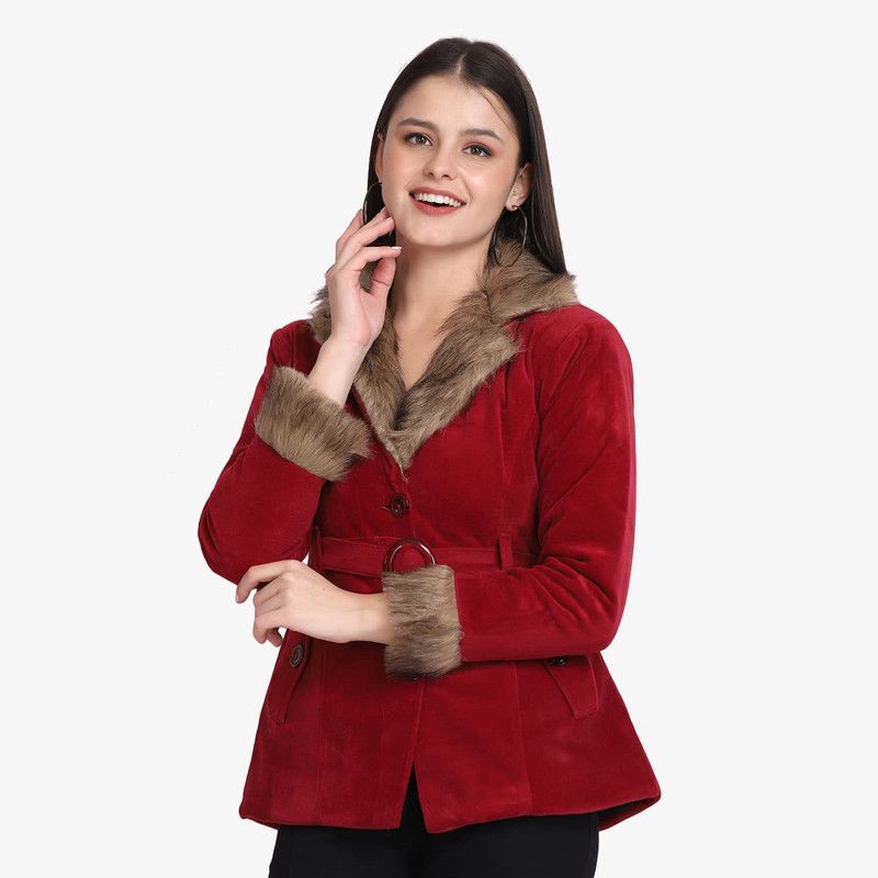 Velvet Fur jacket Women Solid Casual Jacket