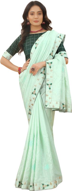 Dharmavaram Pure Silk Saree  (Light Green)