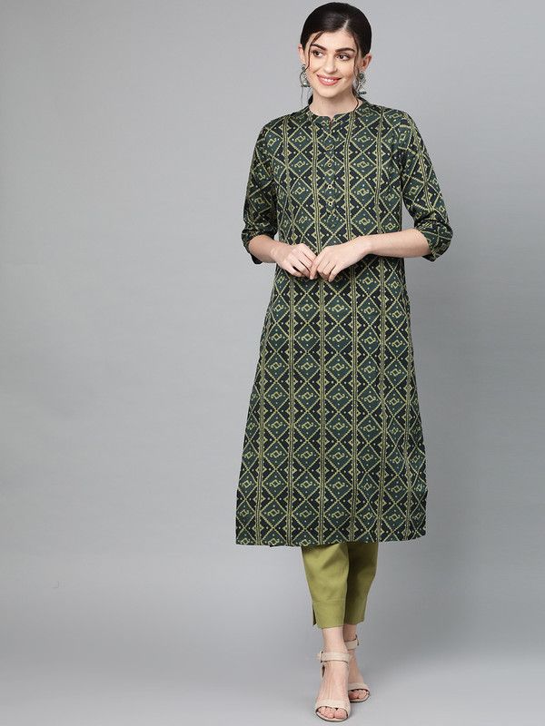 Women Silk Blend Kurta and Trousers Set