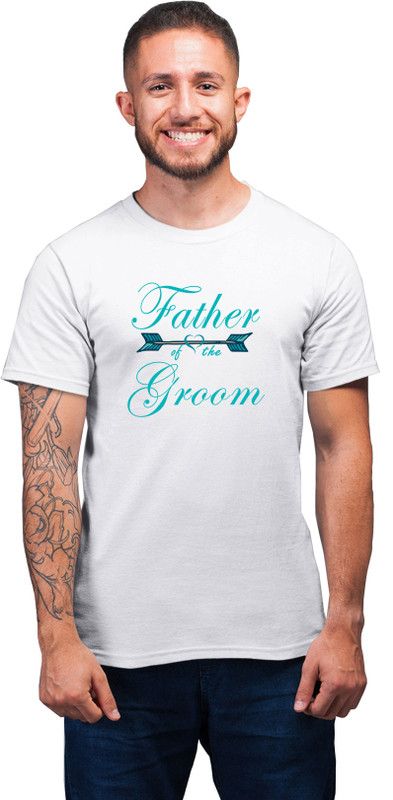 R-S-2019-6589 Men Printed Round Neck Polyester White T-Shirt