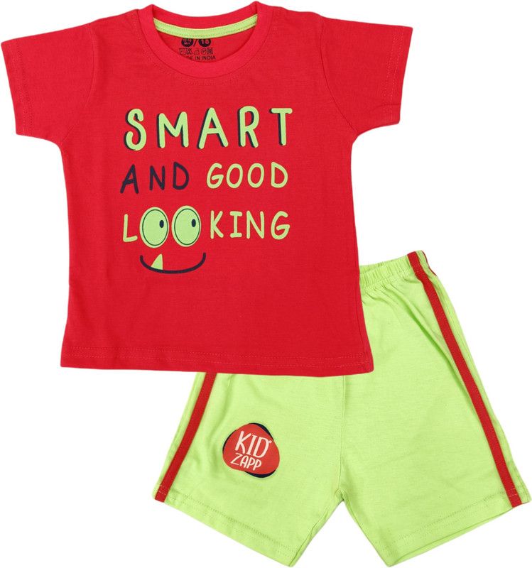 Baby Boys Graphic Print Hosiery Kids Nightwear  (Red Pack of 1)